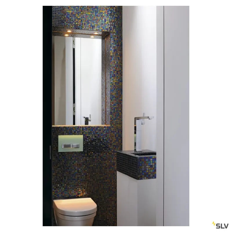 DL 126, encastré de plafond ou mural intérieur, chrome, LED, 2,8W, 3000K