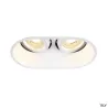 HORN, encastré de plafond intérieur, double, blanc, GU10/QPAR51, 25W max