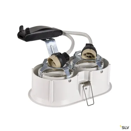 HORN, encastré de plafond intérieur, double, blanc, GU10/QPAR51, 25W max