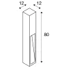 RUSTY® SLOT 80, borne extérieure, fonte rouillée, LED, 8,6W, 3000K, IP55