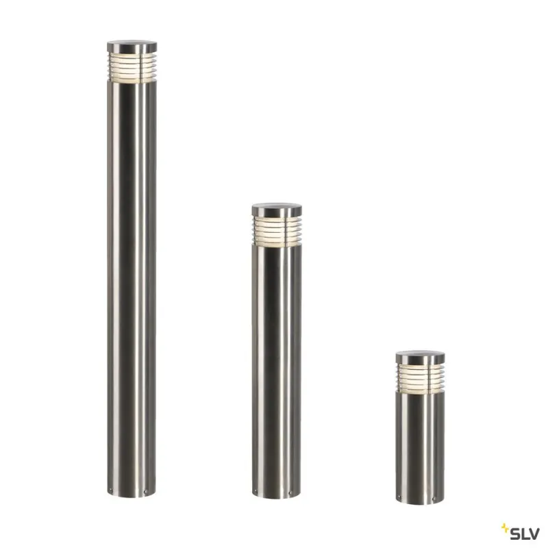 VAP SLIM 30, borne extérieure, inox brossé, E27, 20W max, IP44, inox 304