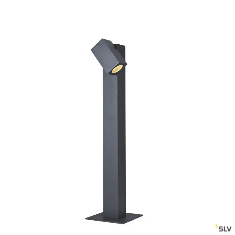 THEO PATHLIGHT, borne extérieure, simple, anthracite, GU10, 7W max, IP44