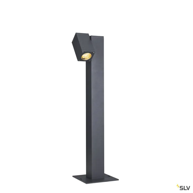 THEO PATHLIGHT, borne extérieure, simple, anthracite, GU10, 7W max, IP44