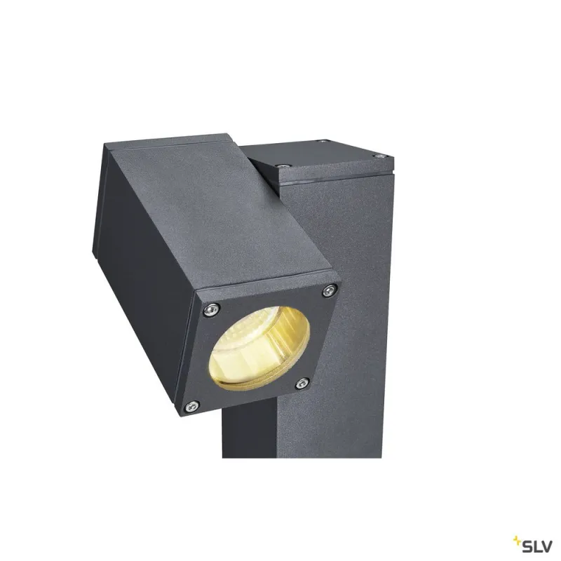 THEO PATHLIGHT, borne extérieure, simple, anthracite, GU10, 7W max, IP44