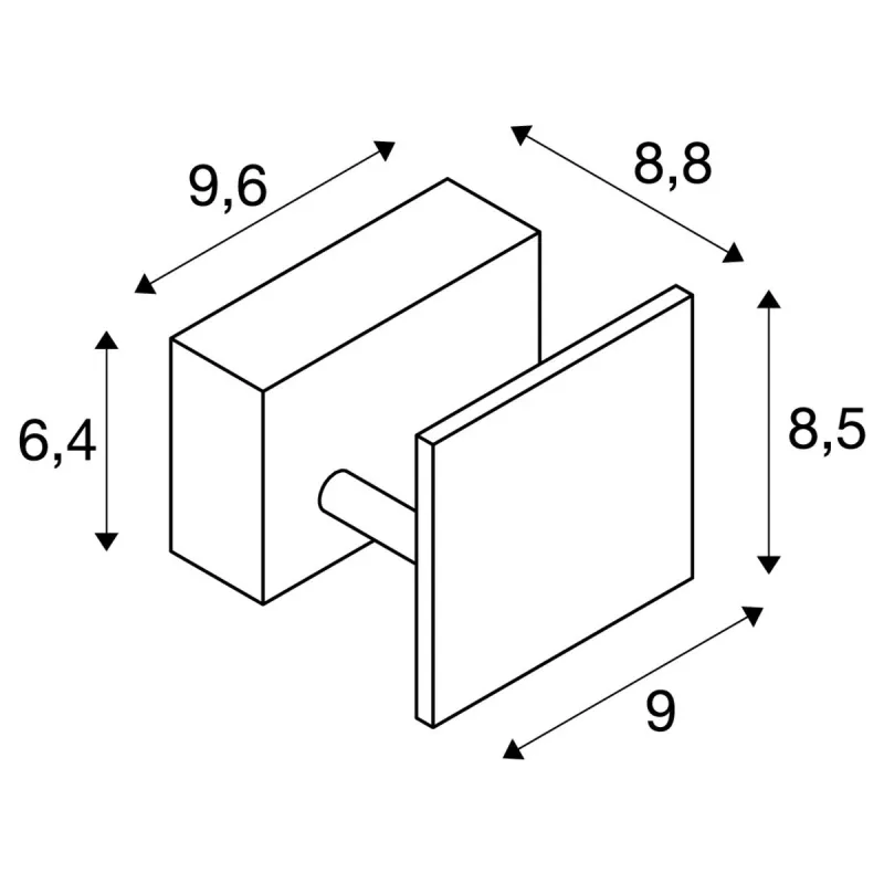 MANA, applique intérieure, base, blanc, LED, 8W, 2000-3000K, Dim to warm