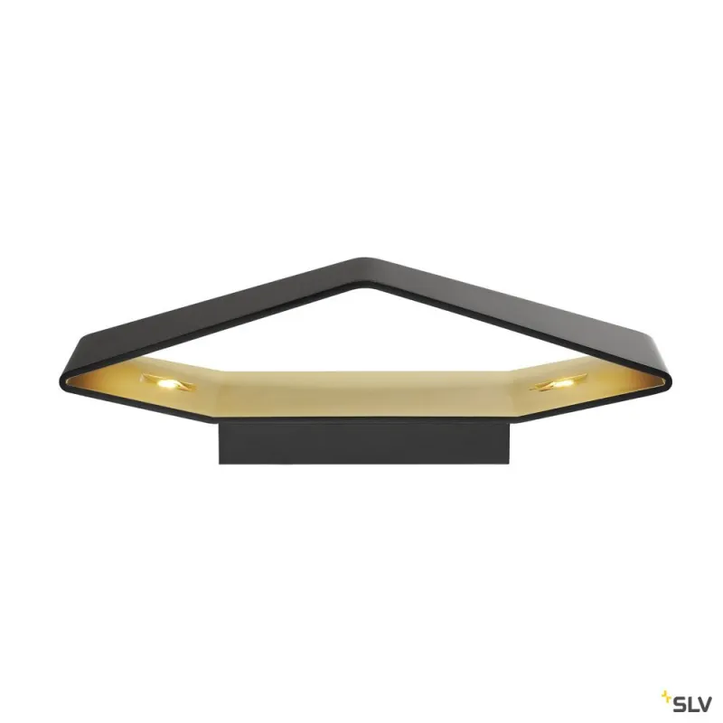 CARISO, applique intérieure, noir/laiton, LED, 22W, 1700-2700K, variable