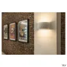 PLASTRA, applique intérieure, incurvé, blanc, R7s 118mm/QT-DE12, 20W max