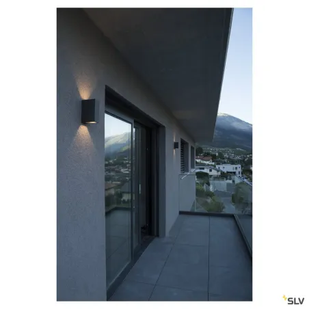 QUAD UP/DOWN 15, applique extérieure, anthracite, LED, 8,6W, 3000K, IP44