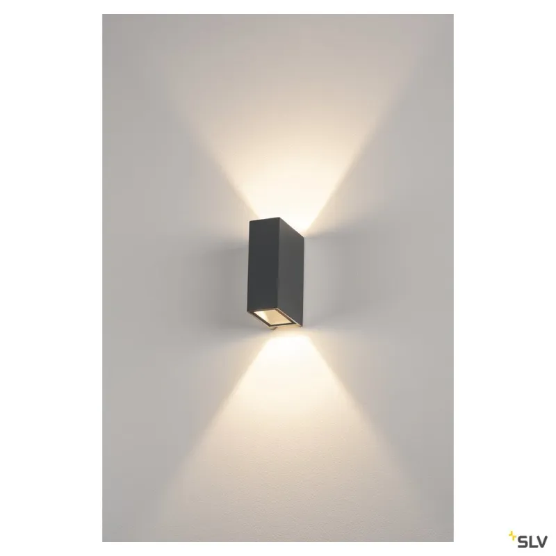 QUAD UP/DOWN 15, applique extérieure, anthracite, LED, 8,6W, 3000K, IP44