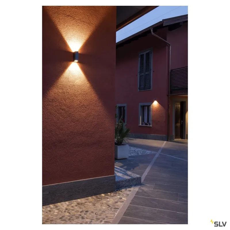 QUAD UP/DOWN 15, applique extérieure, anthracite, LED, 8,6W, 3000K, IP44