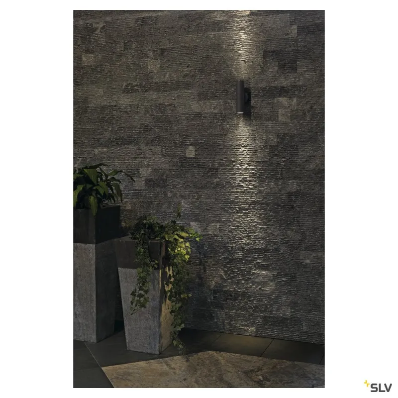 ASTINA, applique extérieure, anthracite, GU10/TCR50-SE, 2x 11W max, IP44