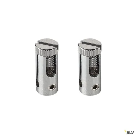 TENSEO, alimentation, intérieur, pour câble tendu T.B.T, chrome, 2 pièces