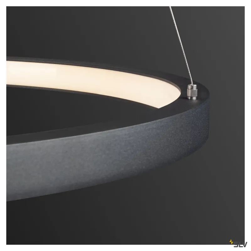 ONE 60, suspension intérieure, noir, LED, 25W, 3000K/4000K, variable Dali