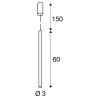 HELIA 30, suspension intérieure, laiton brossé, LED, 10W, 3000K, variable