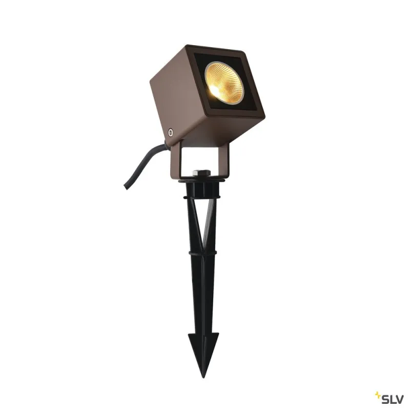NAUTILUS 10, projecteur extérieur, carré, rouille, LED, 8,5W, 3000K, IP65