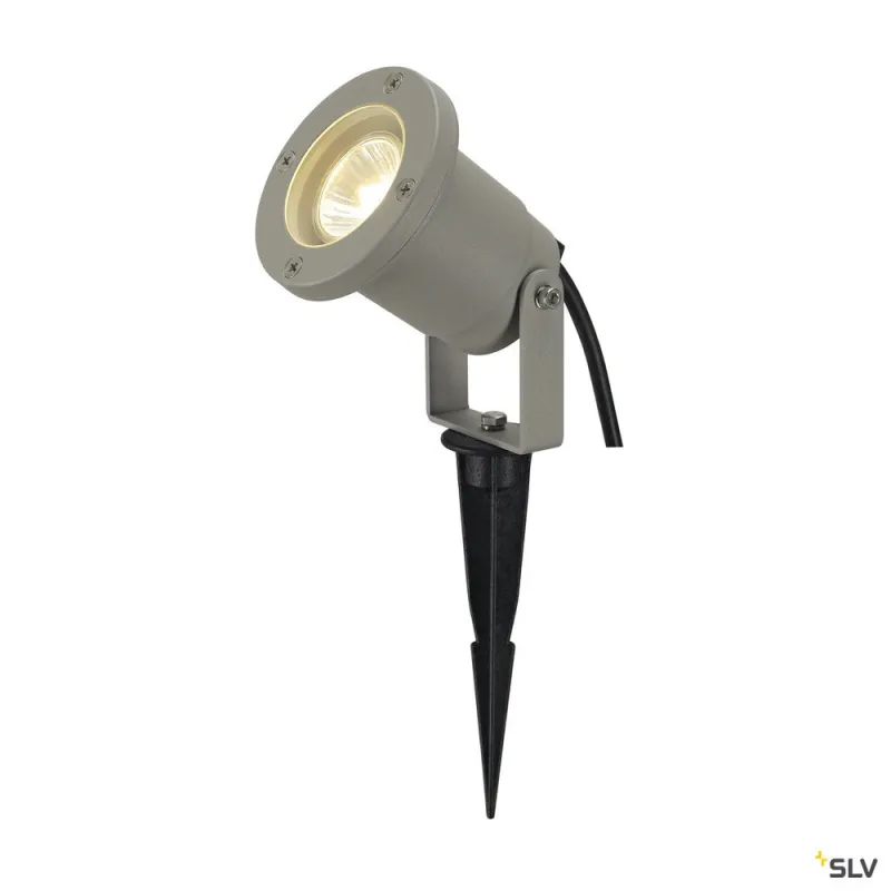 NAUTILUS 10, projecteur extérieur, rond, gris, GU10/QPAR51, 35W max, IP65