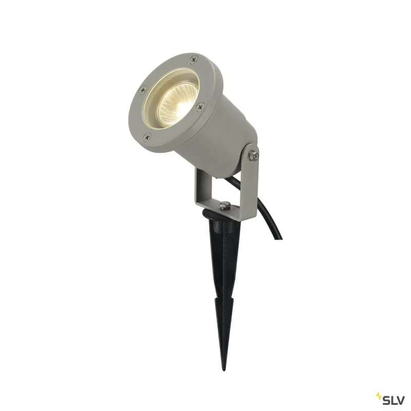 NAUTILUS 10, projecteur extérieur, rond, gris, GU10/QPAR51, 35W max, IP65