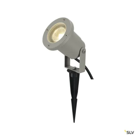 NAUTILUS 10, projecteur extérieur, rond, gris, GU10/QPAR51, 35W max, IP65