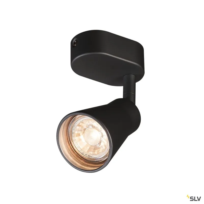 AVO, applique et plafonnier intérieur, simple, noir, GU10/QPAR51, 50W max