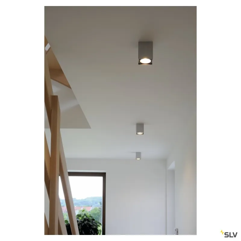 ALTRA DICE, plafonnier intérieur, simple, gris/noir, GU10/QPAR51, 35W max