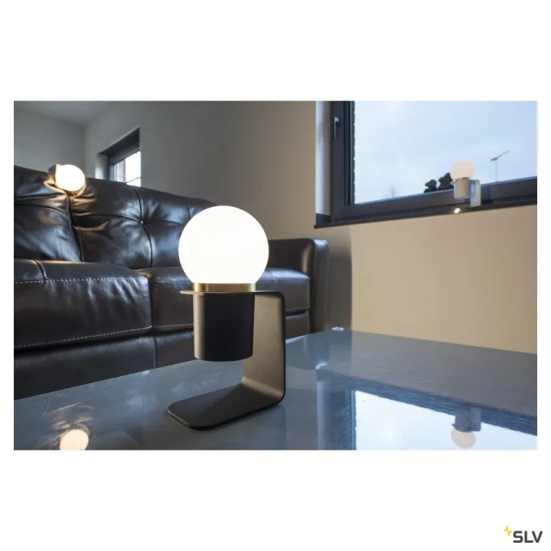 TONILA, lampe à poser intérieure, noir/laiton, LED, 1,6W, 2700K, sans fil