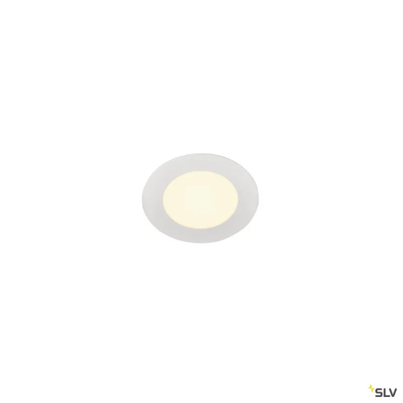 SENSER 12, encastré de plafond intérieur, rond, blanc mat, LED, 6W, 3000K