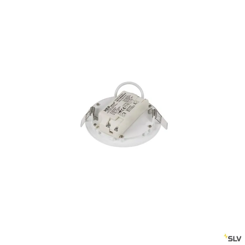 SENSER 12, encastré de plafond intérieur, rond, blanc mat, LED, 6W, 3000K