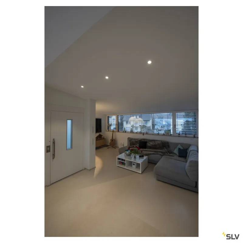 SENSER 12, encastré de plafond intérieur, rond, blanc mat, LED, 6W, 3000K