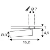 KARPO 30, encastré de plafond ou mural intérieur, blanc, LED, 7,5W, 3000K
