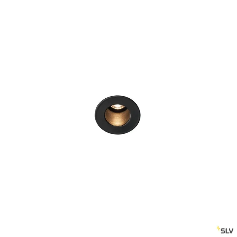 HORN MINI, encastré de plafond ou mural intérieur, noir, LED, 1,2W, 3000K