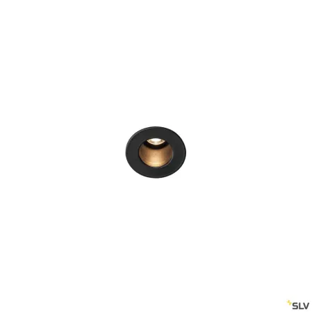 HORN MINI, encastré de plafond ou mural intérieur, noir, LED, 1,2W, 3000K
