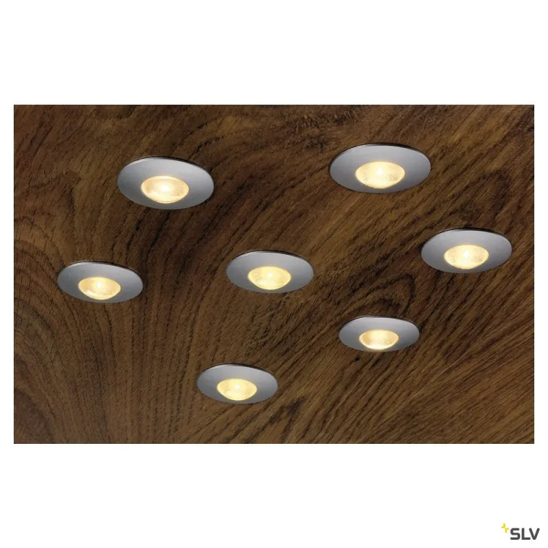 DEKLED, encastré de plafond ou mural intérieur, aluminium, LED, 1W, 3000K
