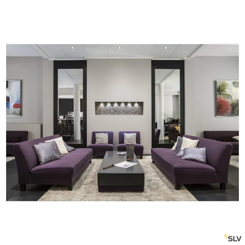 DEKLED, encastré de plafond ou mural intérieur, aluminium, LED, 1W, 3000K