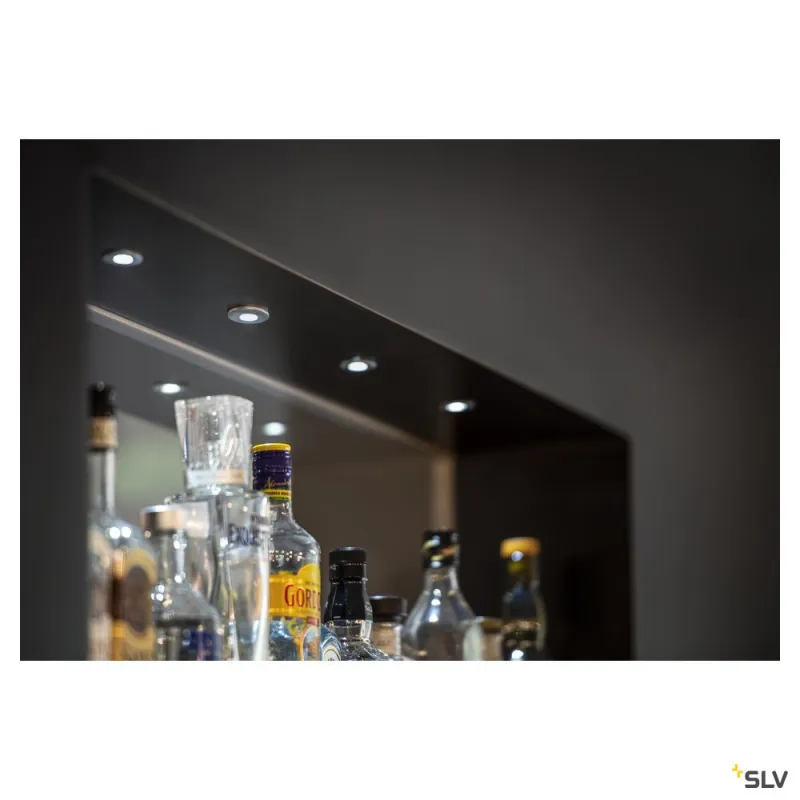 DEKLED, encastré de plafond ou mural intérieur, aluminium, LED, 1W, 3000K