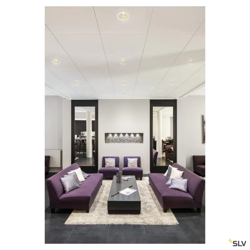 DEKLED, encastré de plafond ou mural intérieur, aluminium, LED, 1W, 3000K