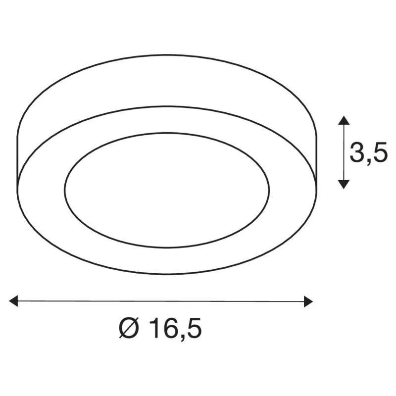 SENSER 18, applique et plafonnier intérieur, rond, blanc, LED, 12W, 4000K