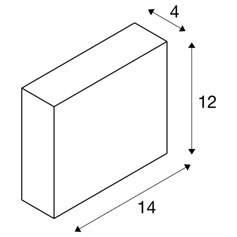 QUAD FRAME 14, applique intérieure, blanc, LED, 4W, 2700K/3000K, variable