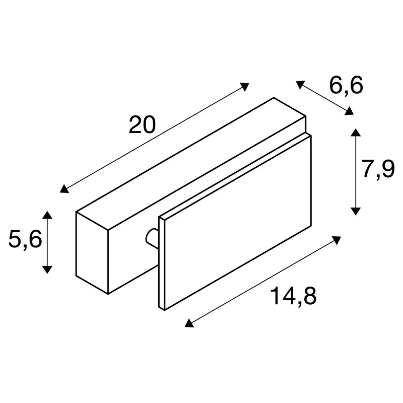 MANA, applique intérieure, base, blanc, LED, 15W, 2000-3000K, Dim to warm
