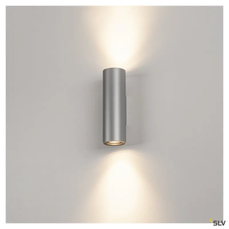 ENOLA B, applique intérieure, gris/noir, GU10/QPAR51, 2x 50W max, up/down