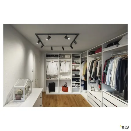 HELIA 50 TRACK, spot pour rail 1 allumage intérieur, noir, LED, 11W, 3000K