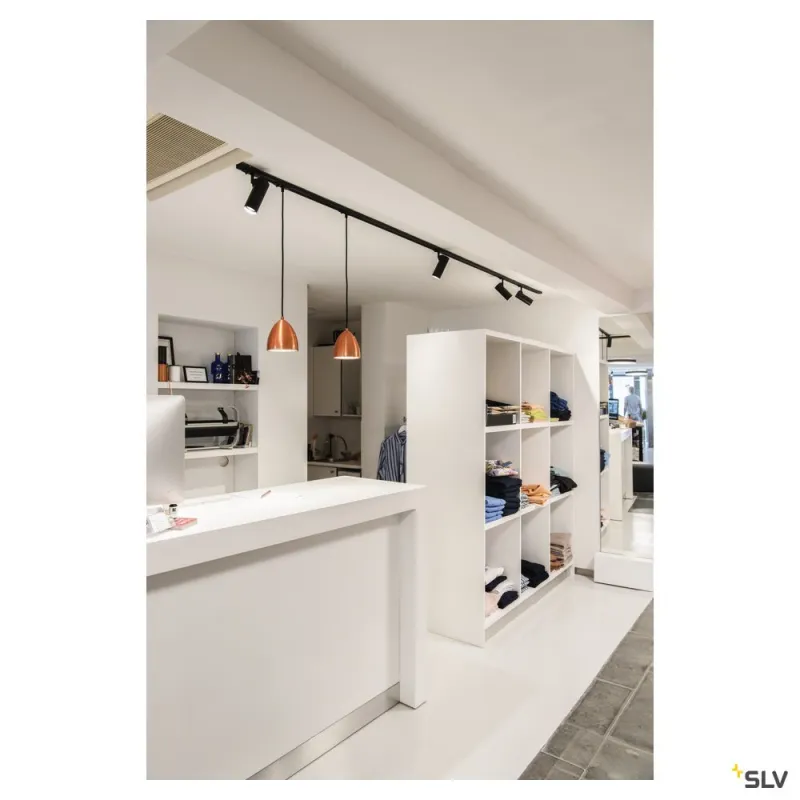 HELIA 50 TRACK, spot pour rail 1 allumage intérieur, noir, LED, 11W, 3000K