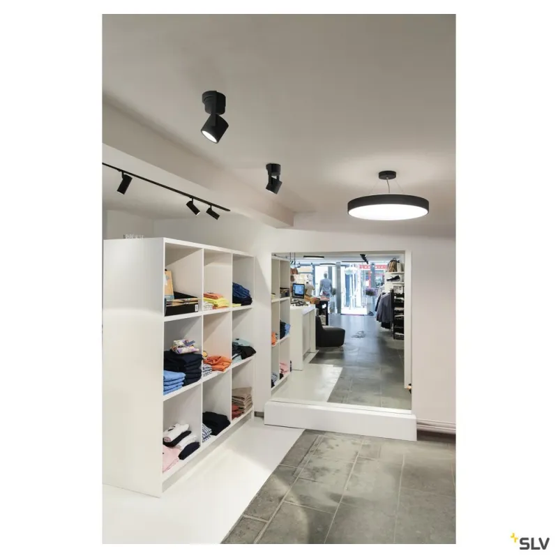 HELIA 50 TRACK, spot pour rail 1 allumage intérieur, noir, LED, 11W, 3000K