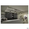 HELIA 50 TRACK, spot pour rail 1 allumage intérieur, noir, LED, 11W, 3000K