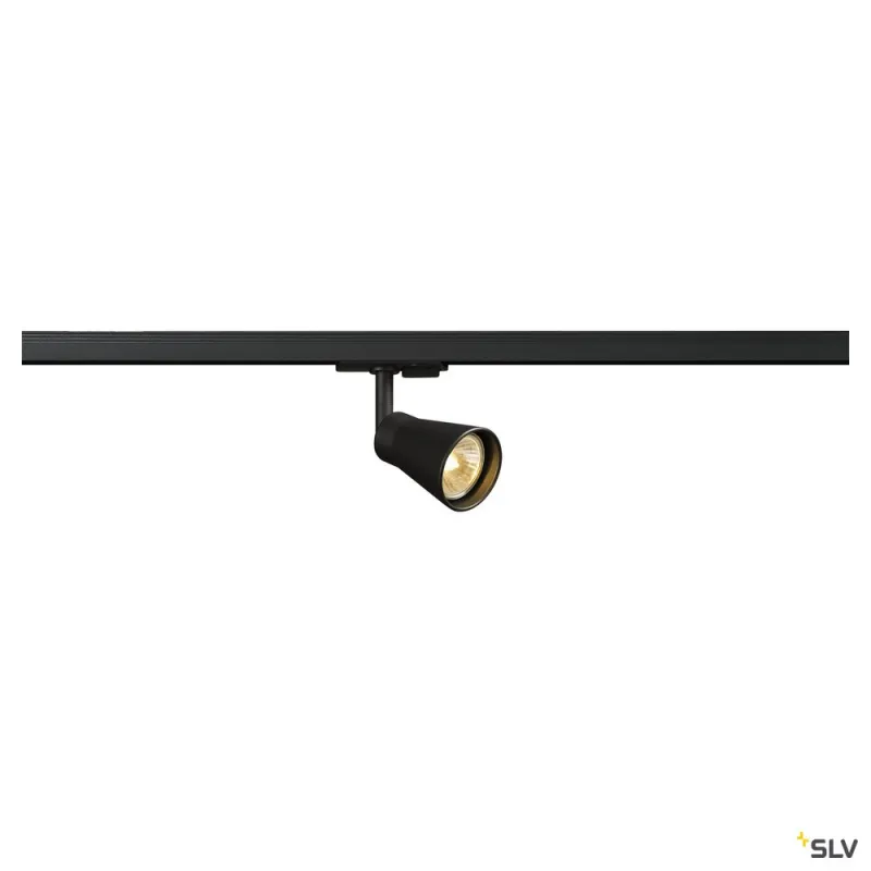 AVO TRACK, spot pour rail 1 allumage intérieur, noir, GU10/QPAR51, 50W max