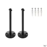 TENSEO, renvois plafond, intérieur, pour câble tendu T.B.T, noir, 2 pièces