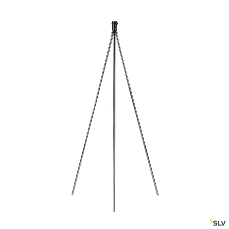 FENDA, lampadaire intérieur, trépied, chrome, E27, 40W max, sans abat-jour