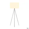 FENDA, lampadaire intérieur, trépied, chrome, E27, 40W max, sans abat-jour