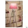 FENDA, lampadaire intérieur, trépied, chrome, E27, 40W max, sans abat-jour