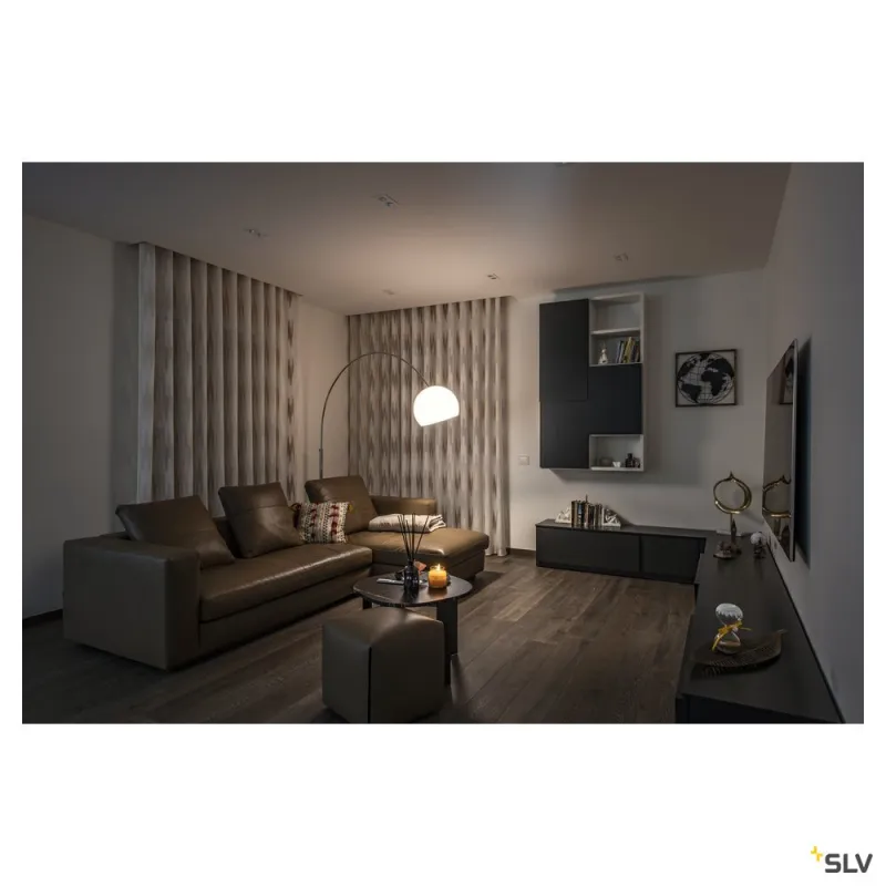FENDA BOW BASE, lampadaire intérieur, chrome, E27, 25W max, sans abat-jour