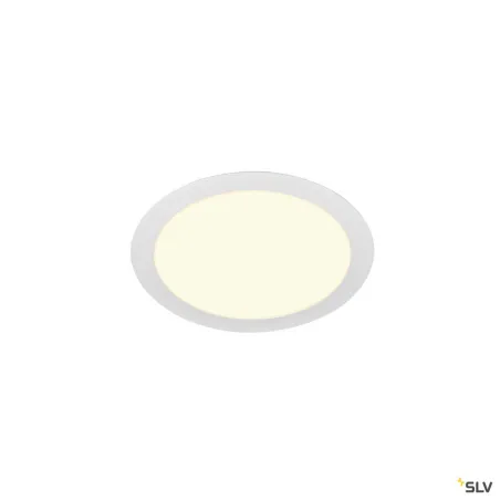 SENSER 24, encastré de plafond intérieur, rond, blanc mat, LED, 13W, 3000K